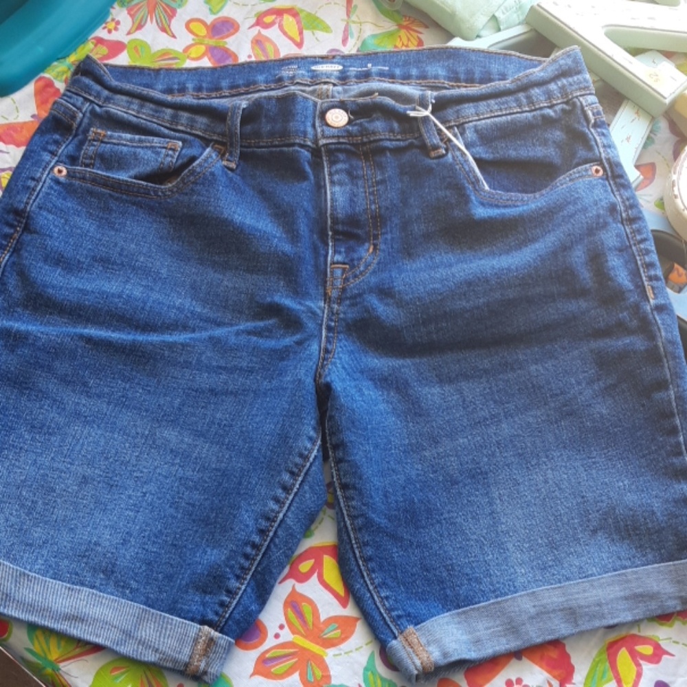 Denim bermuda shorts